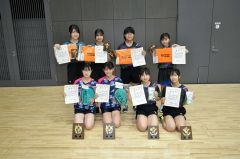 中学女子の入賞者