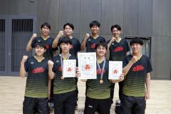 男子団体戦準優勝の帯工