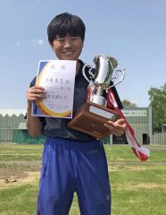 総合優勝の角藤選手