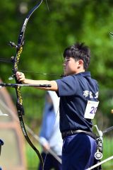 個人戦男子で角藤（帯工）優勝、団体戦予選は帯三条１位、帯工２位　全道高体連アーチェリー