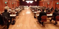 中札内文化創造センターで開いた総代会