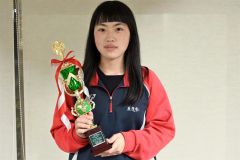 中学生の部準優勝の五日市詩葉さん