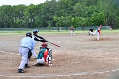 文部科学大臣杯が開幕し、熱戦を展開する選手たち(ロゴスホーム―大上電気工業)