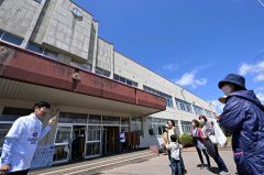 運動会終了後に行われた校舎見学