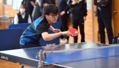 【卓球男子個人戦・決勝】１年生ながら優勝した前花龍洸（帯柏葉）
