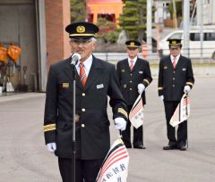 日頃の努力の成果発揮、模擬火災訓練も　陸別消防団春季消防演習 4
