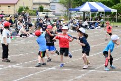 更別小学校運動会（８日、更別小学校。金野和彦撮影）
