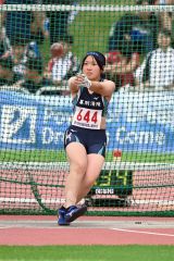 【女子ハンマー投げ】４位でインターハイ出場を決めた青木菜桜（幕別清陵２年）