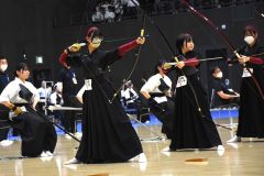 女子団体１次予選　帯大谷