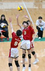 道科学大高のセッターとして男子準優勝に貢献した帯翔陽中出身の（３）加納匡崇