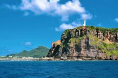東盛さんが表現の軸足を置く与那国島（東盛さん提供）