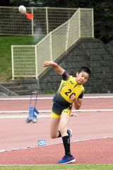 ６年男子コンバインドＢ・ジャベリックボール投げ　中村龍之介（笹川小）