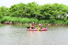 初の水難救助合同訓練 豊頃・浦幌消防署 2