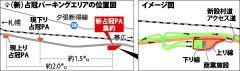 占冠ＰＡを移転新設　上下線１カ所に集約