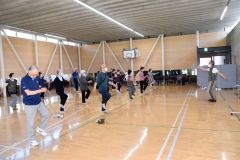 ２４人がボッチャ楽しむ　陸別町老人クラブ連合会が軽スポーツ交流会 2
