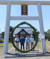 無病息災を祈願　利別神社に手作りの「茅の輪」　池田