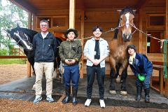 動物園のばん馬　ふんは畑で宝に　「なまら十勝野」が協力