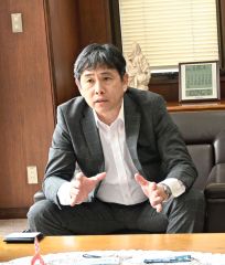 太平洋興発の原前帯広支店長が転任あいさつ 2