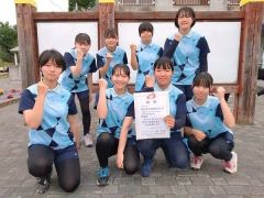 女子団体代表の部準優勝の帯五