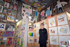 ガザやウクライナの子どもたちの絵も　巨大じゃがいもアート館１３日から開館　芽室