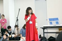「町の協力があってこそ２回目を開催することができた」と話す長岡代表