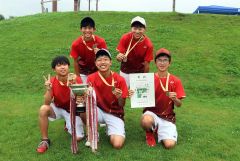 男子団体戦優勝の帯広八千代