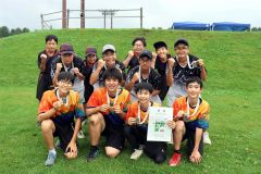 男子団体戦準優勝の幕別中