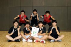 男子団体戦準優勝の帯五
