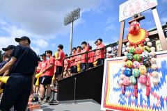 帯広三条高校の応援席