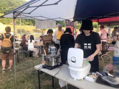 盛況だった道の駅の夏祭りビアガーデン