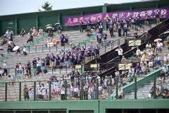 チームの快勝を後押しした帯大谷の応援席