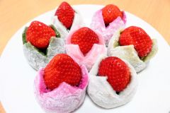 かわいらしい見た目のいちご大福