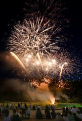 第１３回ふるさと銀河線　りくべつ鉄道まつり花火大会５（金野和彦撮影）