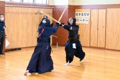剣道の試合中の様子