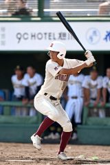 【準決勝・白樺学園－旭川志峯】旭川志峯の１番打者として活躍した池内天大（大樹中出）