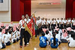 白樺学園「甲子園、まずは１勝」　全校生徒を前に北大会優勝報告会