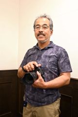 カムイエクウチカウシ山の迫力を撮影した辰巳さん