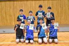 男子シングルスの入賞者