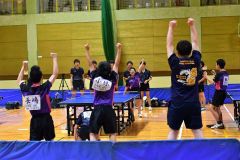 音更の吉田侑世（３年・中央奥）がフルセットの激闘を制し、３連覇を果たした音更