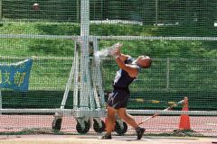 【高校男子ハンマー投げ決勝】５６メートル２１の大会新をマークした方川寛翔（幕別清陵高）