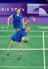 ナガマツ初戦勝利、パリ五輪バドミントン女子ダブルス