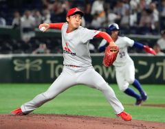 【準決勝・三菱重工Ｅａｓｔ―東京ガス】先発で好投し、三菱重工Ｅａｓｔの決勝進出に貢献した白樺学園高出身の笹森公輔（大賀章好撮影）