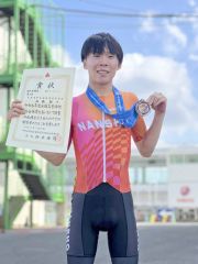 高橋駿斗（帯南商３年）快走３位入賞、インターハイ自転車ロードレース