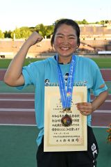 復活の川村羽海（幕別清陵）円盤投げ笑顔の３位、インターハイ陸上第３日