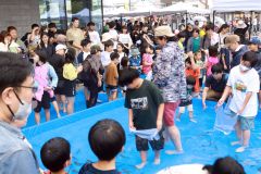 雨でも盛況「めむろ夏フェス」　役場庁舎内でウォークラリーも