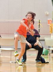 ６年単女子は木村Ｖ　男子は目黒　バドミントン道小学生十勝予選