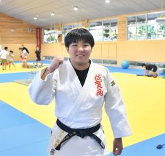 井上朋香（佐賀商、札内中出）柔道インターハイの２年連続２冠へ闘志