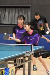女子複　小野結愛・宮川美乃里組（音更中１年）