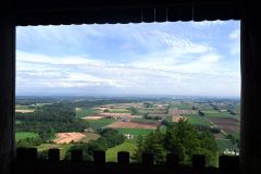 新嵐山スカイパーク展望台から見える十勝平野の景色