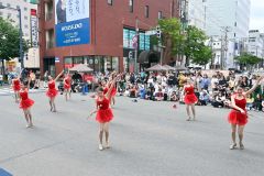 帯広バトントワラーズのパフォーマンスの様子